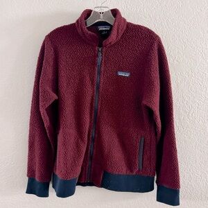 Patagonia Woolyester Fleece Jacket in Oxide Red • Women’s Medium